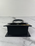 JACQUEMUS Black Le Chiquito Moyen Leather Top Handle Shoulder/Crossbody Bag