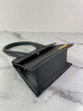 JACQUEMUS Black Le Chiquito Moyen Leather Top Handle Shoulder/Crossbody Bag