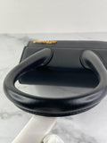 JACQUEMUS Black Le Chiquito Moyen Leather Top Handle Shoulder/Crossbody Bag