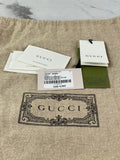 GUCCI Cadet Blue Small GG Marmont leather-trimmed matelassé shearling shoulder/crossbody bag