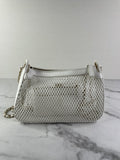 Chanel White Mesh/Lambskin Crossbody/Shoulder Bag with Pouch
