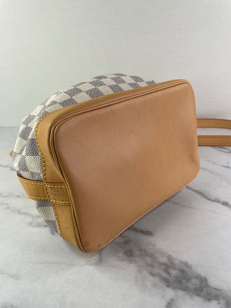 LOUIS VUITTON Damier Azur Noé BB bucket crossbody/shoulder bag