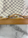 LOUIS VUITTON Damier Azur Noé BB bucket crossbody/shoulder bag