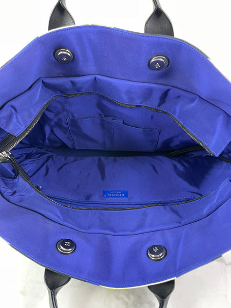 CHANEL Multicolor Canvas Large La Pausa Bay Shopping Tote Shoulder Bag