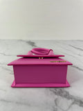 JACQUEMUS Pink Smooth Calfskin Le Chiquito Noeud Crossbody/Shoulder Bag