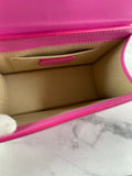 JACQUEMUS Pink Smooth Calfskin Le Chiquito Noeud Crossbody/Shoulder Bag