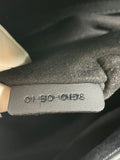 Christian Dior Ultra Black Matte Calfskin Cannage Studded Medium Supple Lady Dior Crossbody/Shoulder Bag