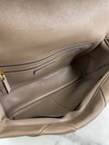 Valentino Clay (Taupe) Nappa Patchwork Roman Stud Shoulder/Crossbody Bag