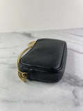 GUCCI Black GG Marmont mini camera crossbody/shoulder bag