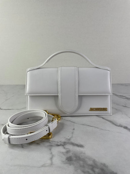 JACQUEMUS White Le Grand Bambino Shoulder/Crossbody Bag
