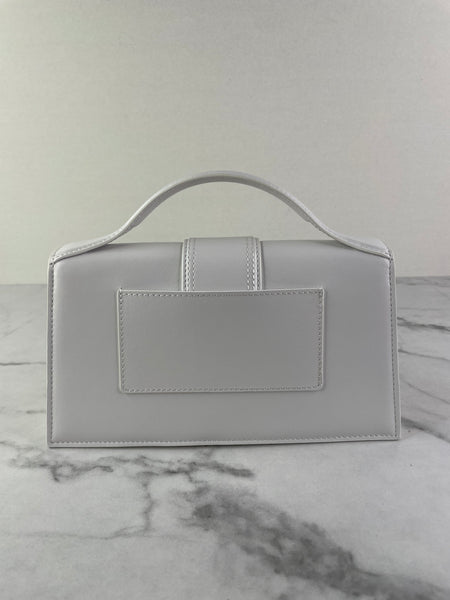 JACQUEMUS White Le Grand Bambino Shoulder/Crossbody Bag