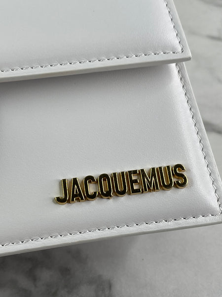 JACQUEMUS White Le Grand Bambino Shoulder/Crossbody Bag