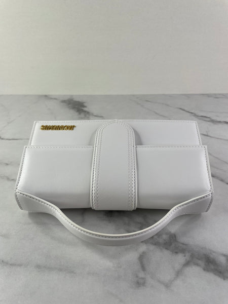 JACQUEMUS White Le Grand Bambino Shoulder/Crossbody Bag