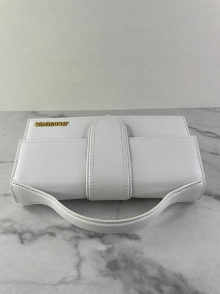 JACQUEMUS White Le Grand Bambino Shoulder/Crossbody Bag