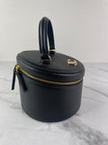 VALENTINO Vlogo Black Leather Jewelry Box/Signature Vanity Case