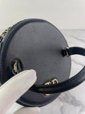 VALENTINO Vlogo Black Leather Jewelry Box/Signature Vanity Case