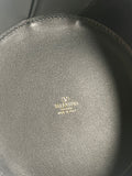 VALENTINO Vlogo Black Leather Jewelry Box/Signature Vanity Case