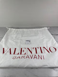 VALENTINO Vlogo Black Leather Jewelry Box/Signature Vanity Case