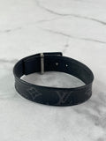 LOUIS VUITTON Monogram Eclipse LV Slim Bracelet