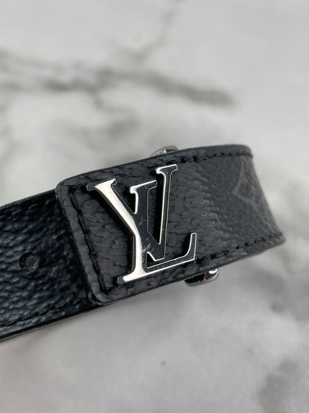 LOUIS VUITTON Monogram Eclipse LV Slim Bracelet
