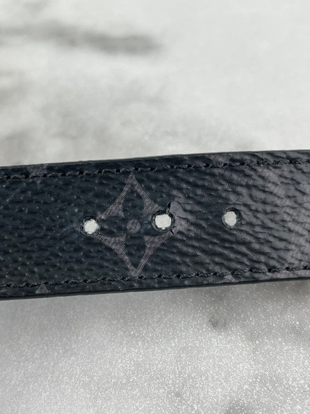 LOUIS VUITTON Monogram Eclipse LV Slim Bracelet
