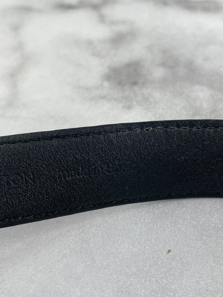 LOUIS VUITTON Monogram Eclipse LV Slim Bracelet