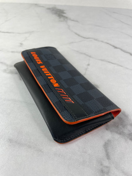 LOUIS VUITTON Damier Cobalt Race Woody Glasses Case