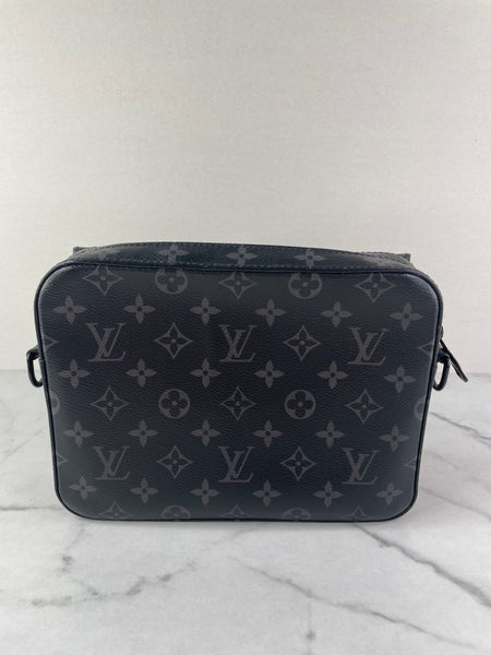LOUIS VUITTON Monogram Eclipse Steamer Messenger Crossbody/Shoulder Bag