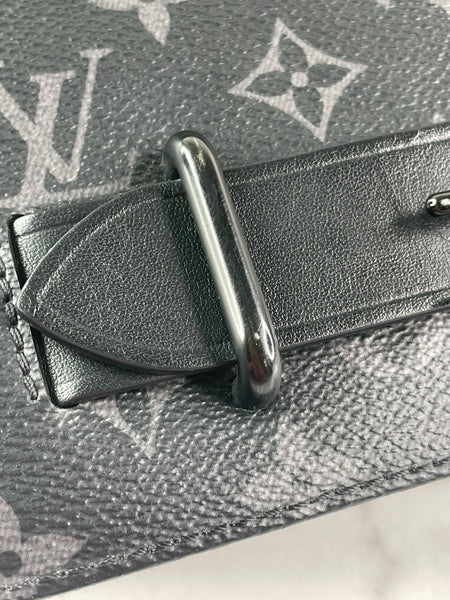 LOUIS VUITTON Monogram Eclipse Steamer Messenger Crossbody/Shoulder Bag