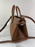Valentino Garavani Tobacco Brown Leather Antibes Small Shopping Tote Shoulder/Crossbody Bag