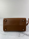 Valentino Garavani Tobacco Brown Leather Antibes Small Shopping Tote Shoulder/Crossbody Bag