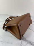 Valentino Garavani Tobacco Brown Leather Antibes Small Shopping Tote Shoulder/Crossbody Bag