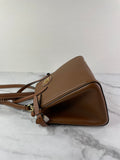 Valentino Garavani Tobacco Brown Leather Antibes Small Shopping Tote Shoulder/Crossbody Bag