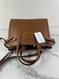 Valentino Garavani Tobacco Brown Leather Antibes Small Shopping Tote Shoulder/Crossbody Bag