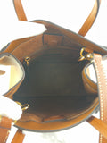 Valentino Garavani Tobacco Brown Leather Antibes Small Shopping Tote Shoulder/Crossbody Bag