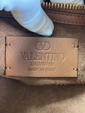 Valentino Garavani Tobacco Brown Leather Antibes Small Shopping Tote Shoulder/Crossbody Bag
