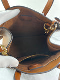 Valentino Garavani Tobacco Brown Leather Antibes Small Shopping Tote Shoulder/Crossbody Bag