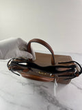 Valentino Garavani Tobacco Brown Leather Antibes Small Shopping Tote Shoulder/Crossbody Bag