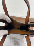 Valentino Garavani Tobacco Brown Leather Antibes Small Shopping Tote Shoulder/Crossbody Bag