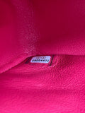 CHANEL Raspberry (Pink/Red) Caviar Quilted Medium Classic Double Flap Bag