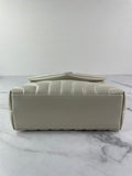 SAINT LAURENT Cream/Off White Small Loulou Matelassé Leather Crossbody/Shoulder Bag
