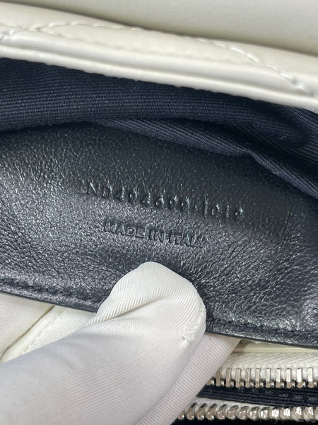 SAINT LAURENT Cream/Off White Small Loulou Matelassé Leather Crossbody/Shoulder Bag