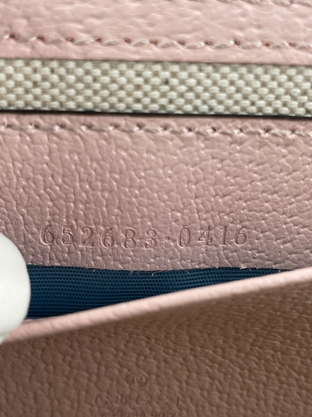 GUCCI Beige/Perfect Pink Monogram Jumbo GG Textured Dollar Calfskin Mini Padlock Top Handle Shoulder/Crossbody Bag