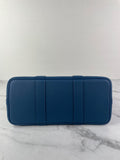 HERMES Bleu Outremer Negonda Calfskin Leather Garden Party 30 TPM Tote Bag
