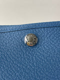 HERMES Bleu Outremer Negonda Calfskin Leather Garden Party 30 TPM Tote Bag