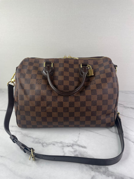 LOUIS VUITTON Damier Ebene Speedy Bandoulière 30 Crossbody/Shoulder Bag