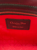 CHRISTIAN DIOR Black Lambskin Cannage Small Lucky Badges My Lady Dior Shoulder/Crossbody Bag