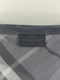 BURBERRY Black Check Nylon Large Shoulder Bag