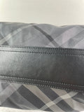 BURBERRY Black Check Nylon Large Shoulder Bag
