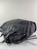 BURBERRY Black Check Nylon Large Shoulder Bag